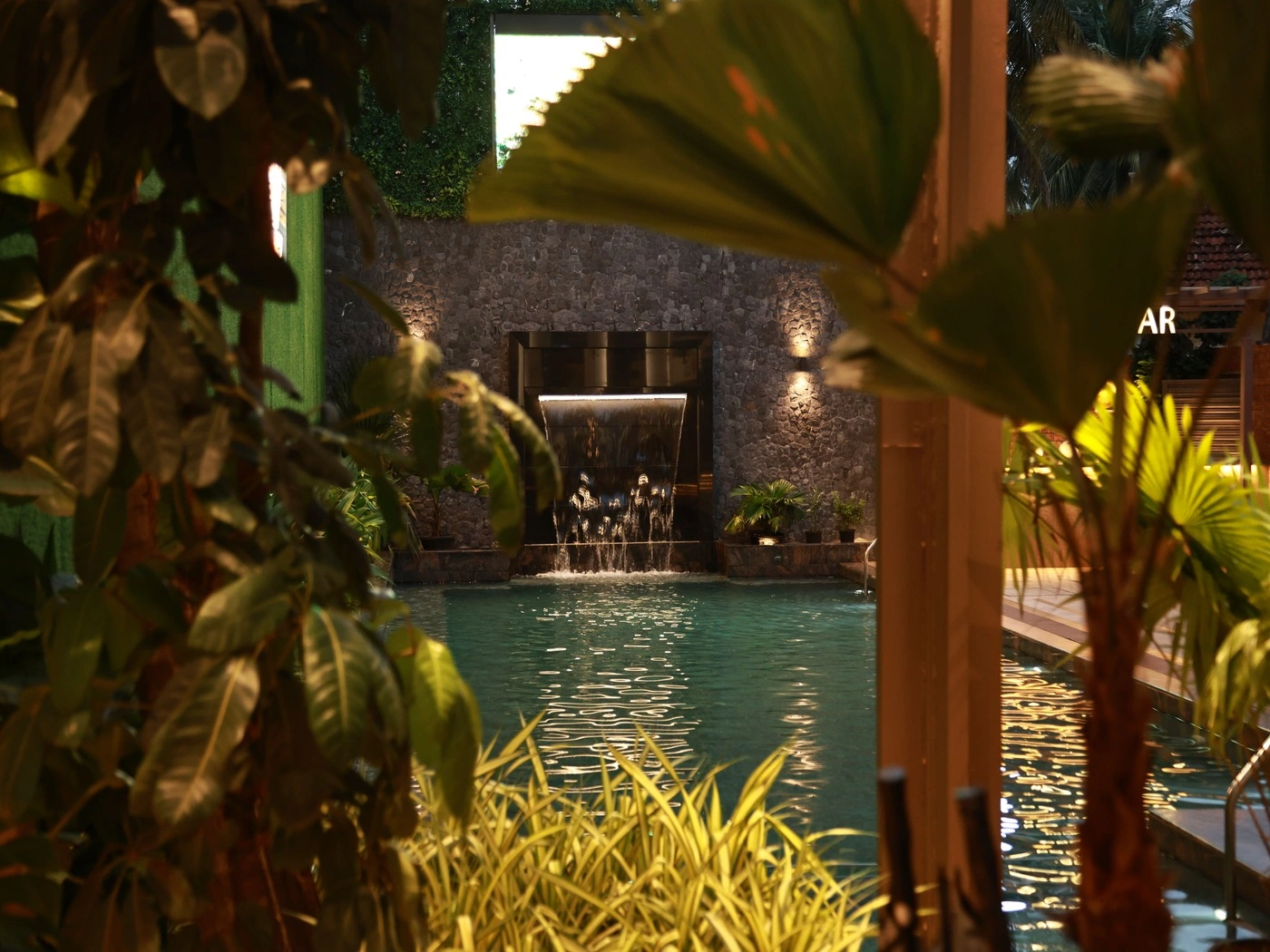 Relaxed restaurant interior